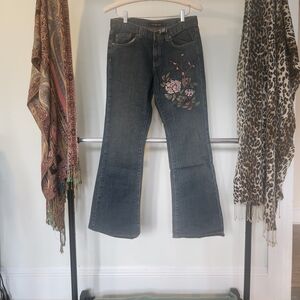 Embroidered Floral Women's Jeans